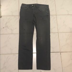 H&M Straight Cut Vintage Black Jeans 32/30